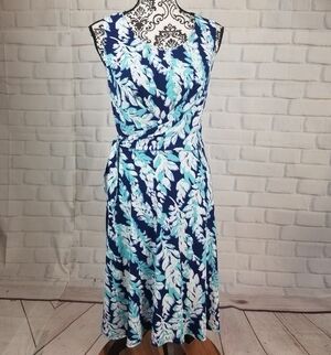 Leota size small sleeveless floral print dress